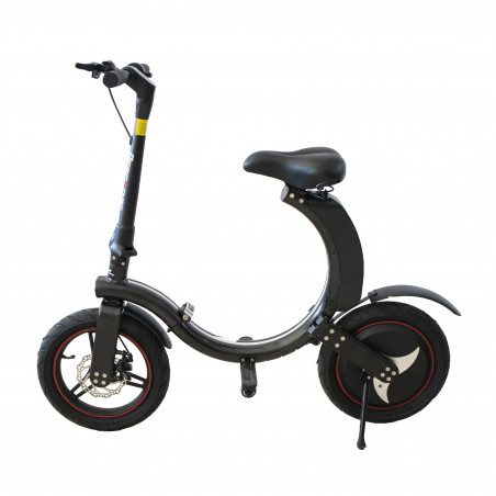 Bicicleta electrica pliabila Breckner Germany BK98549, 350W, 6 Ah, dimensiune roti 14 inch, neagra